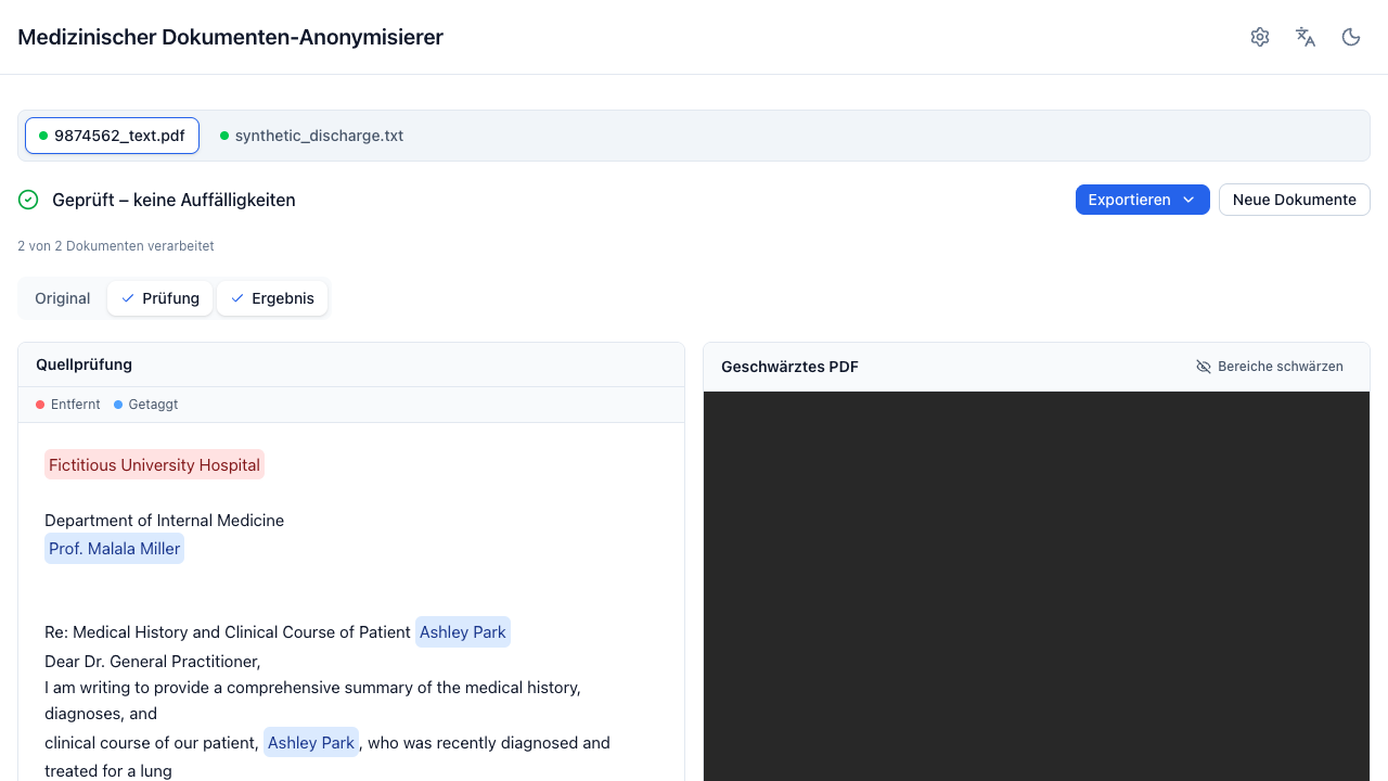 A batch of documents with the document bar and background progress